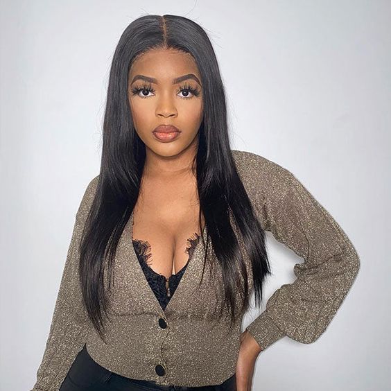 Human Hair 13x4 Full Lace Front Straight Wig